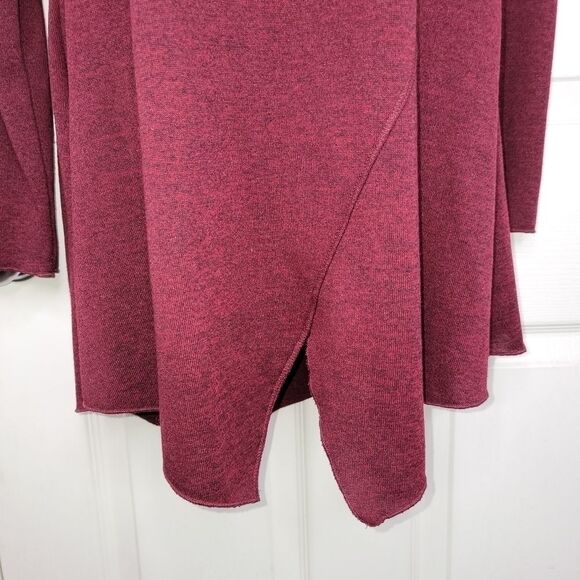 Soft Surroundings burgundy knit long sleeve tunic top xs - Picture 2 of 5